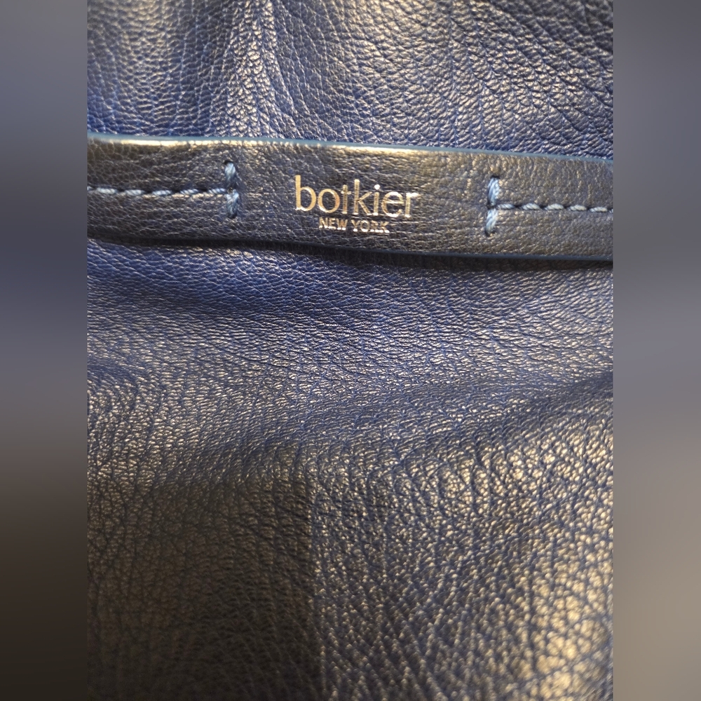 Botkier Deep Blue Leather Handbag - Picture 4 of 16